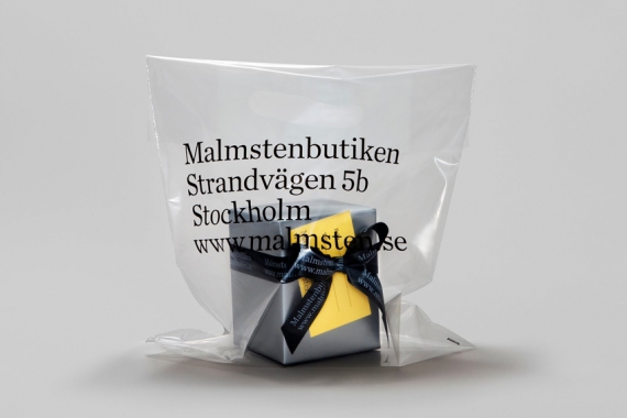 Packaging for Malmstenbutiken.