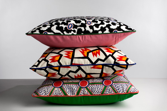 Nathalie Du Pasquier. Cushions, Wrong for Hay, 2013.